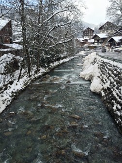 Stream running through Gstaad