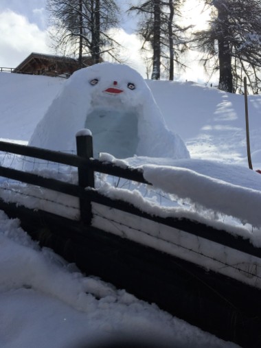 Snowman/Igloo in Gstaad